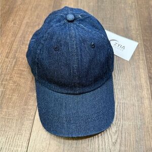 New Zyia dark denim moon hat
